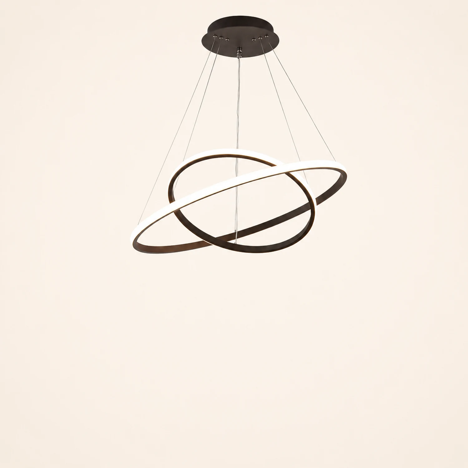 LED Ring Pendant Light Suspended Hanging Ring Chandelier - Lumpaz