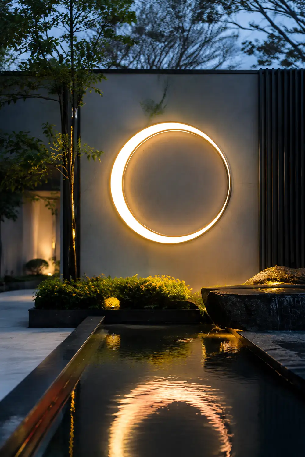 Moon Outdoor Wall Lamp - Lumpaz