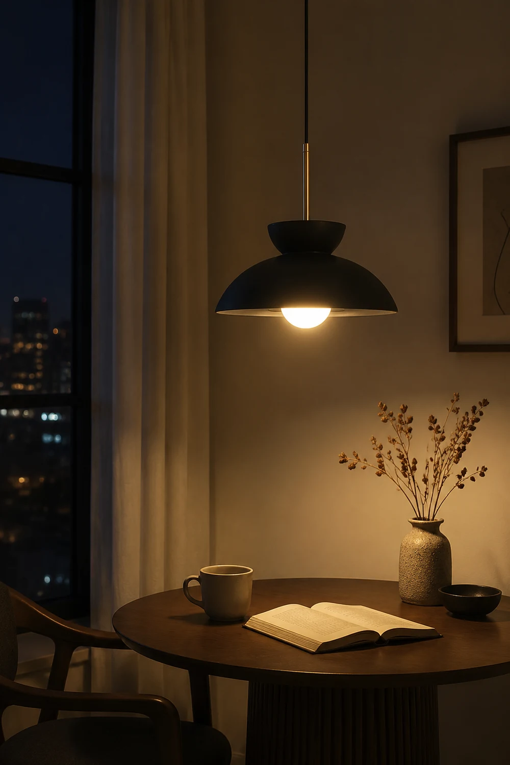 Nordic Minimalist Resin Pendant Light For Dining Room - Lumpaz