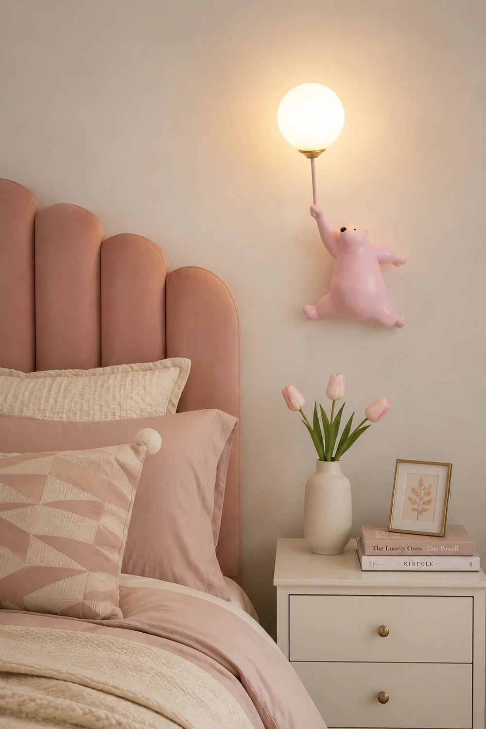 Fateh Wandlampe Bär Ballon, 4 Farben - Lumpaz
