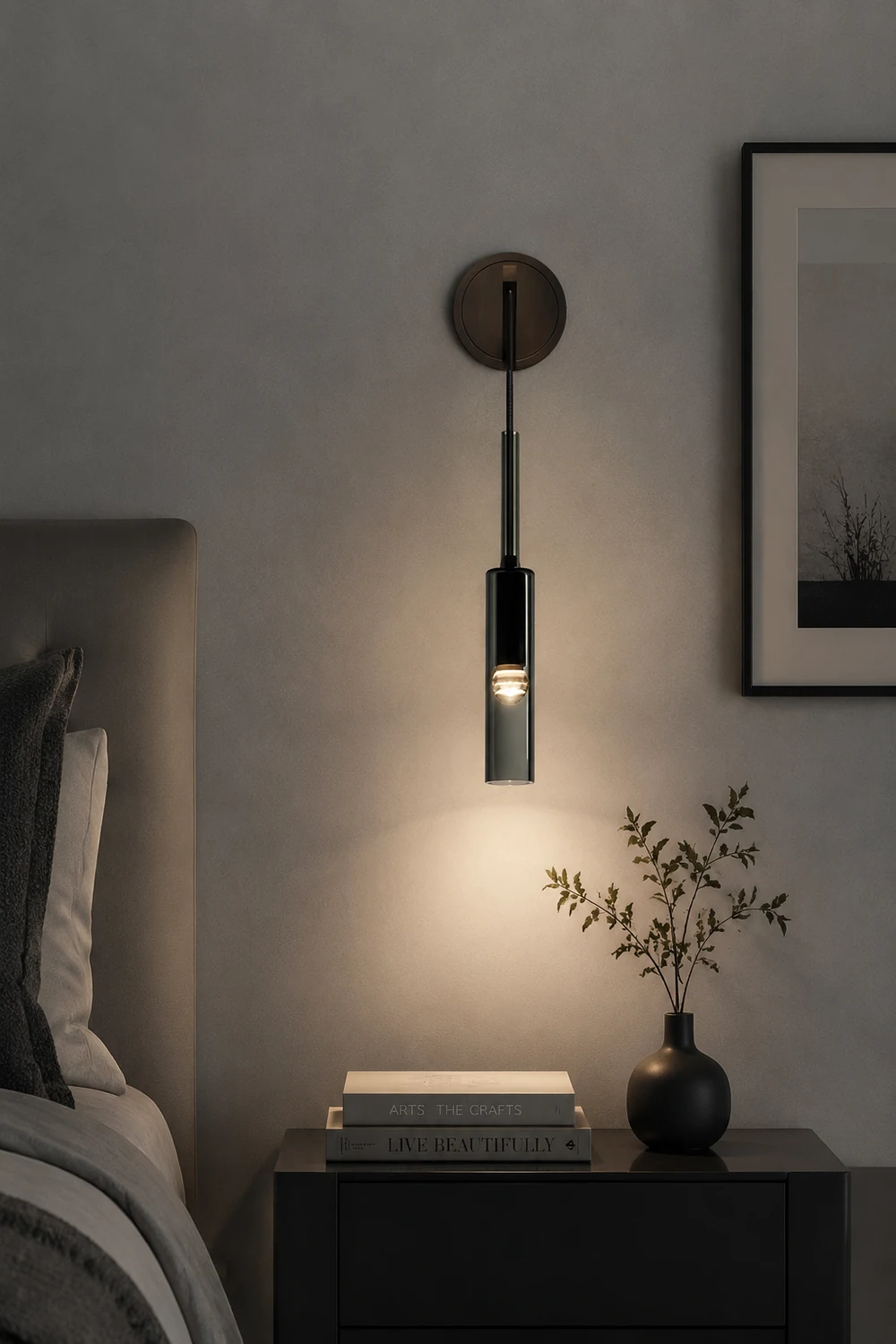 Nordic Creative Wine Bottle Wall Lamp For Living Room - Lumpaz