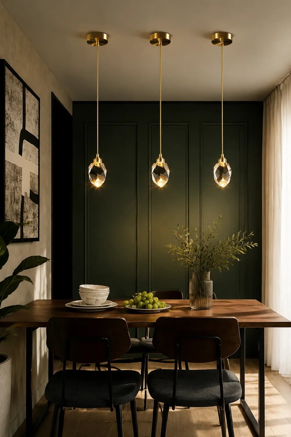 Creative Modern Crystal Gold Raindrop Chandelier - Lumpaz