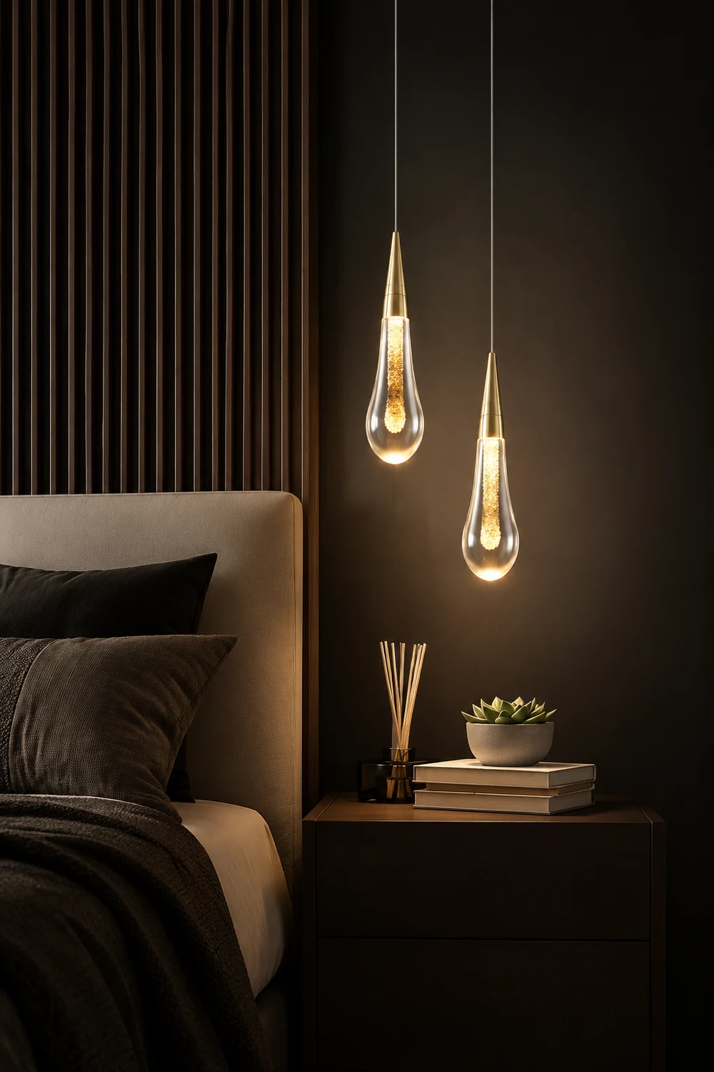 Kreative Kristalltropfen Pendelleuchte für Schlafzimmer, Esszimmer - Lumpaz