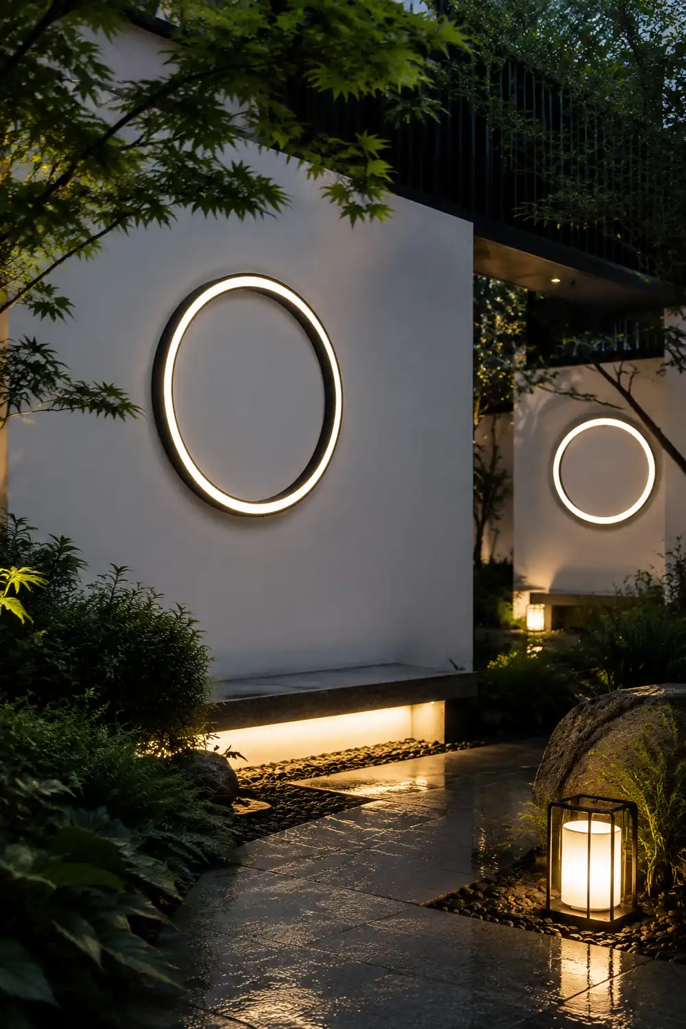 Postmorderne Wasserdichte LED Wandleuchten für Garten, Außenbereich - Lumpaz