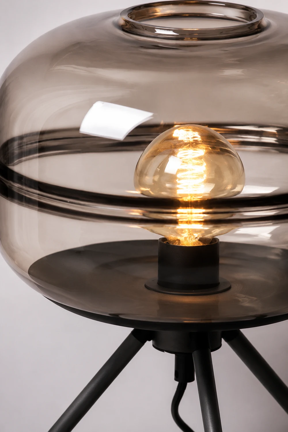Modern Designer Glass Shade Table Lamp - Lumpaz