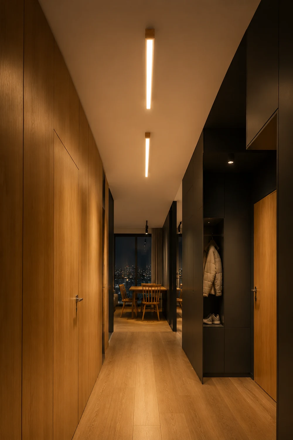 Edge Deckenleuchte, Holz 60/100cm - Lumpaz