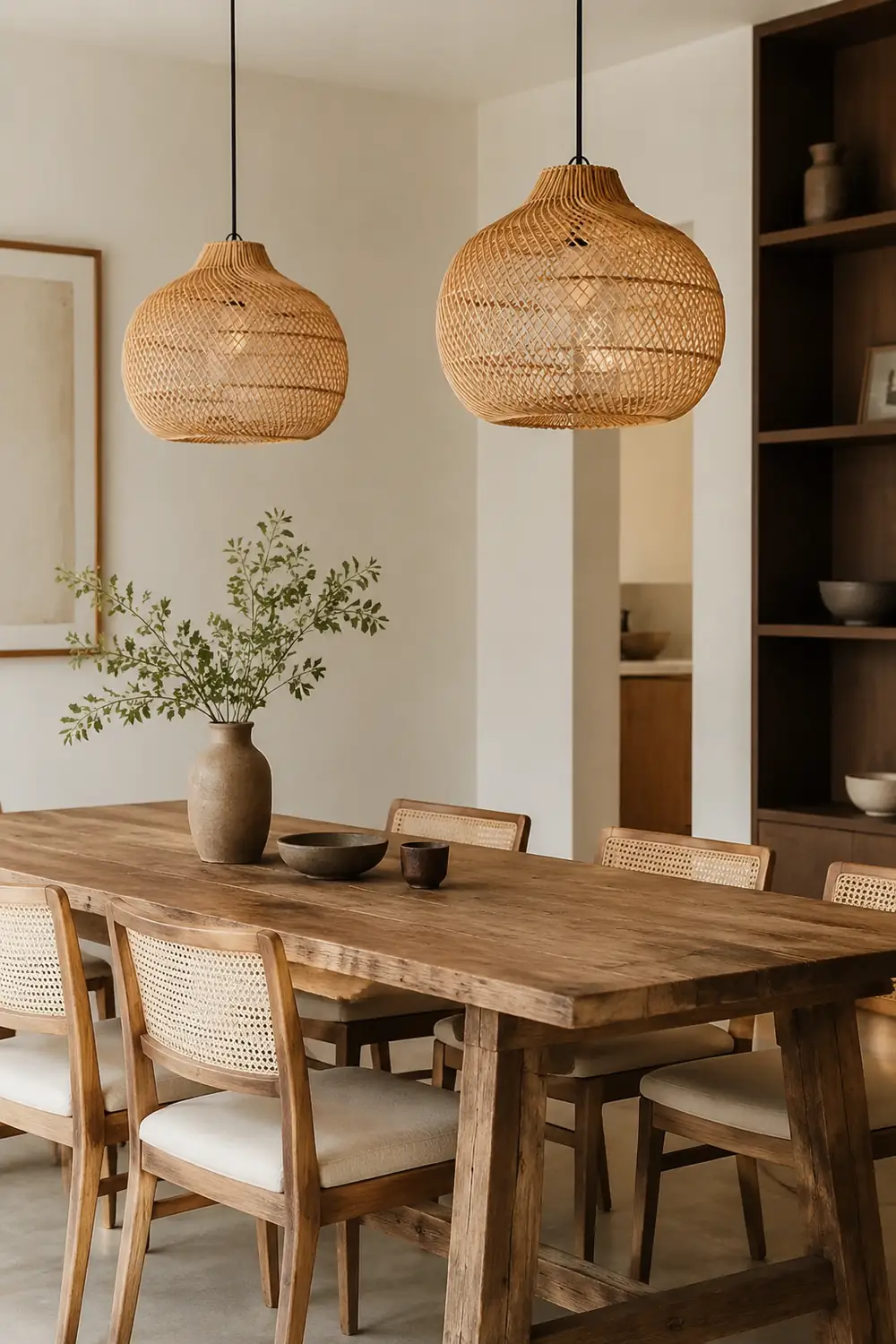 Handmade Wicker Basket Rattan Pendant Light - Lumpaz