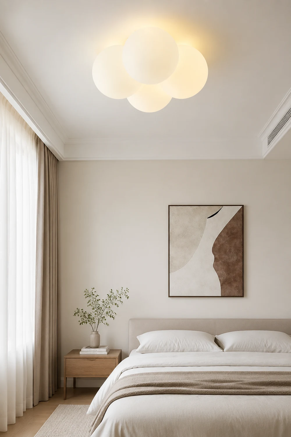 Modern White Cloud Bubbles Ceiling Light - Lumpaz