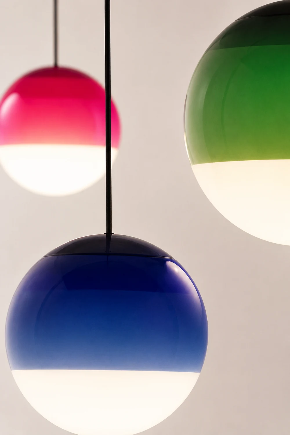 Valentina Bunte Glasblase Pendelleuchte, 6 Farben - Lumpaz