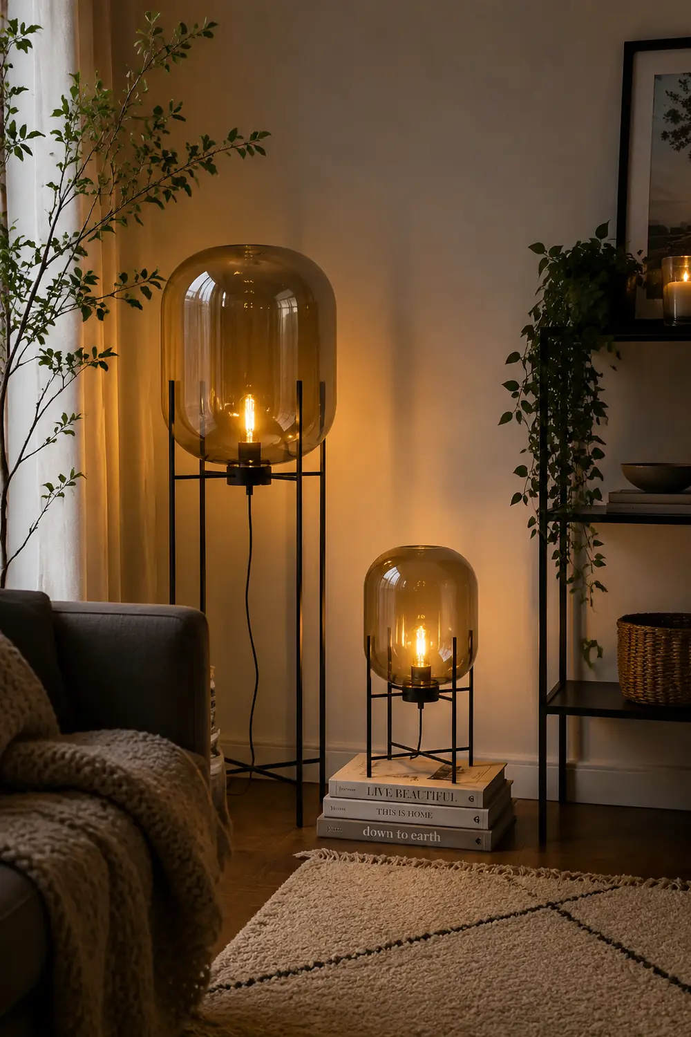 Postmodern Designer Glass Floor Lamp - Lumpaz