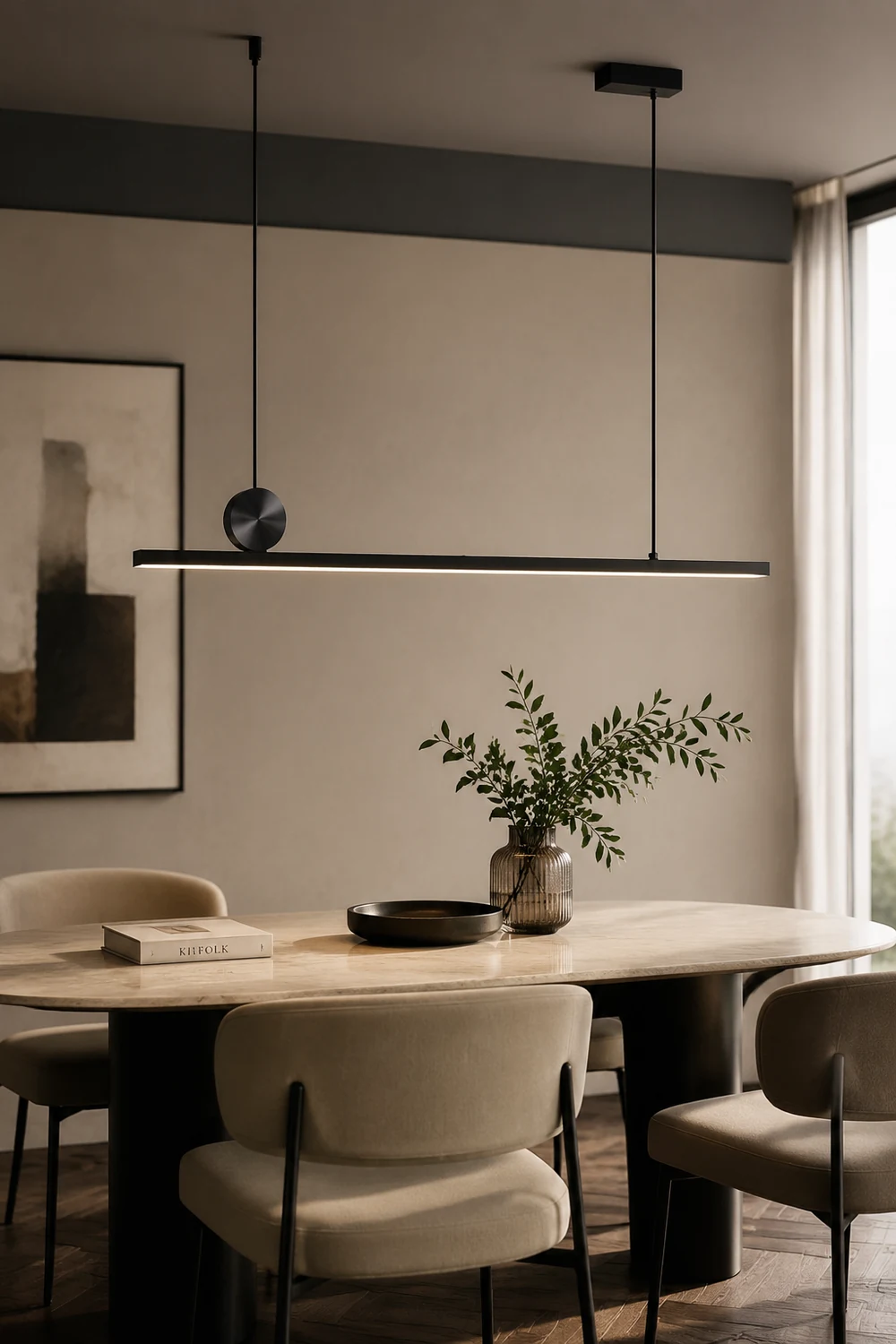 Edge Pendelleuchte, L 90/120CM - Lumpaz