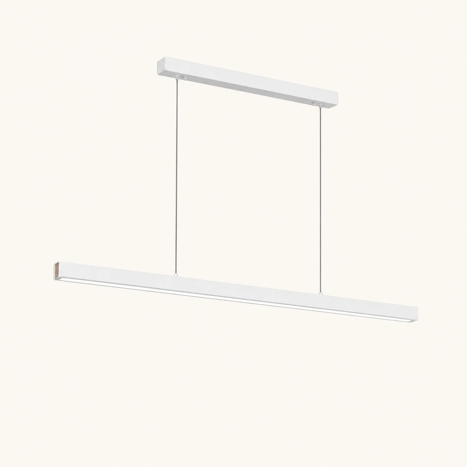 Edge Pendelleuchte Linear dimmbar, Metall&Holz, 60/80/100/120CM Lang - Lumpaz