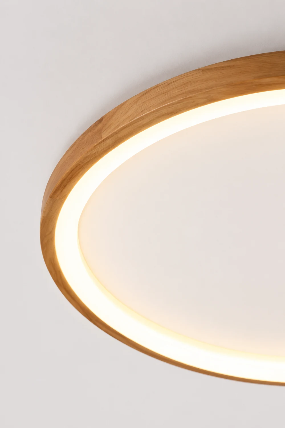 Ozawa Deckenleuchte Interner Lichthof dimmbar, Hölzern & Acryl ∅40/50cm - Lumpaz