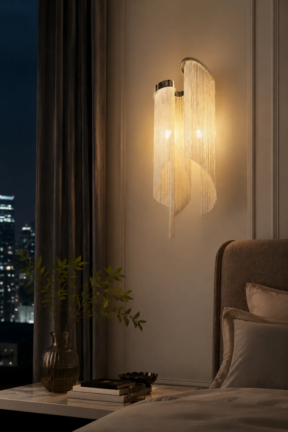 Chain Tassel Wall Lamp - Lumpaz