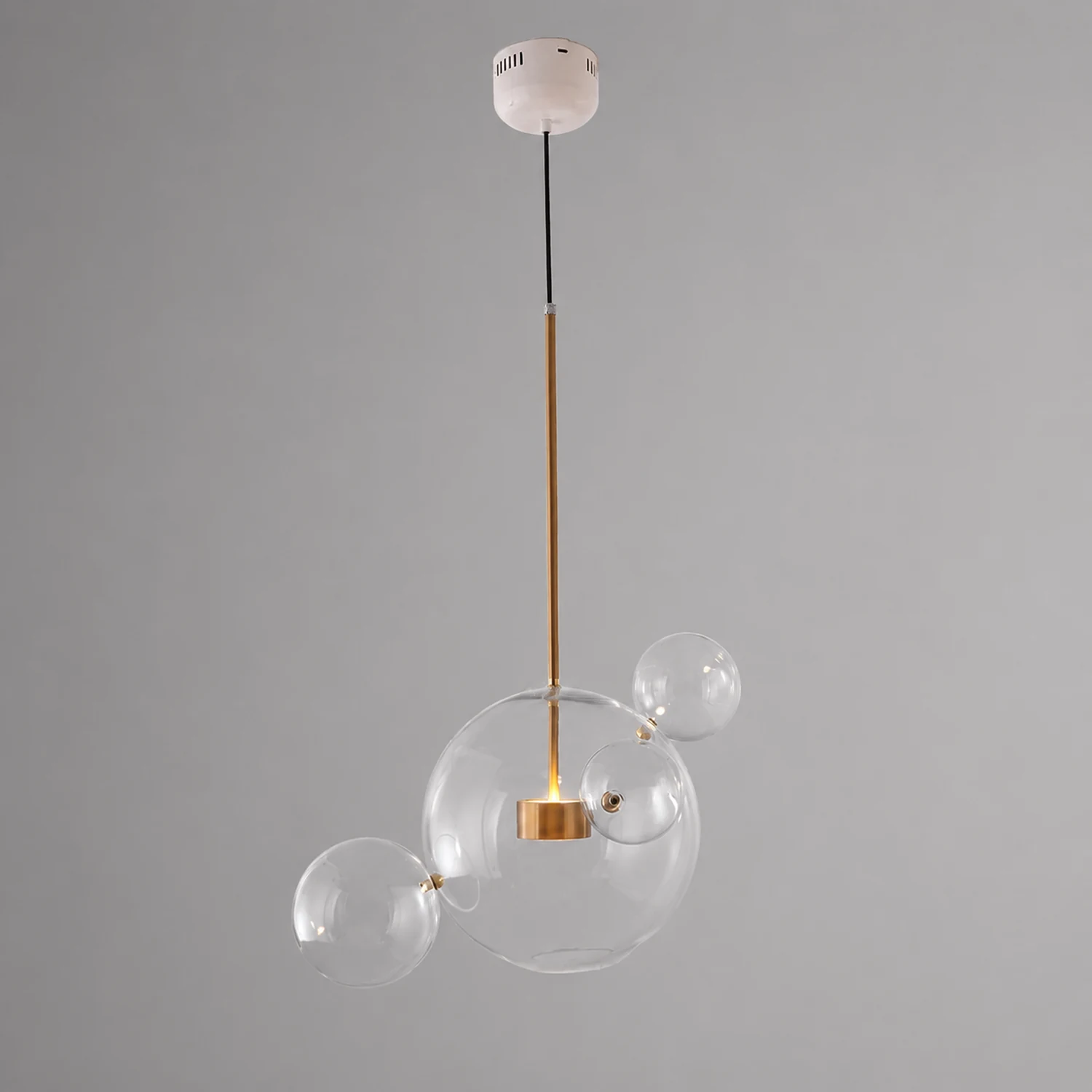 Hailie Glas Glühbirne Pendelleuchte, Mattes Glas, 1/4/6 Kopf - Lumpaz