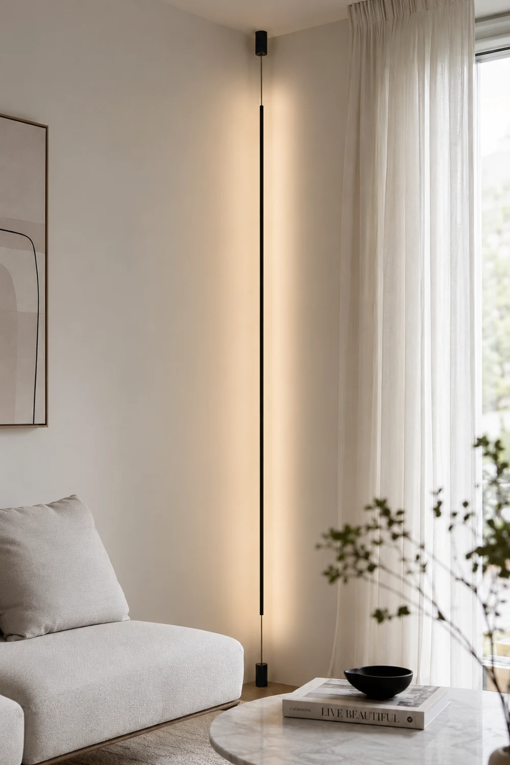 Slim line Cabinet Stand Lamp - Lumpaz