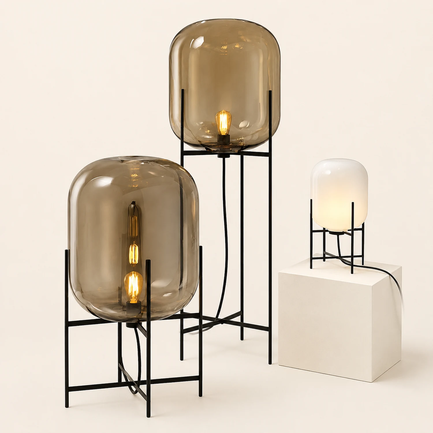 Postmodern Designer Glass Floor Lamp - Lumpaz