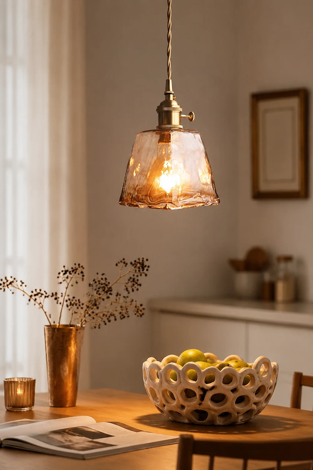Levy Messing Glas Pendelleuchten - Lumpaz