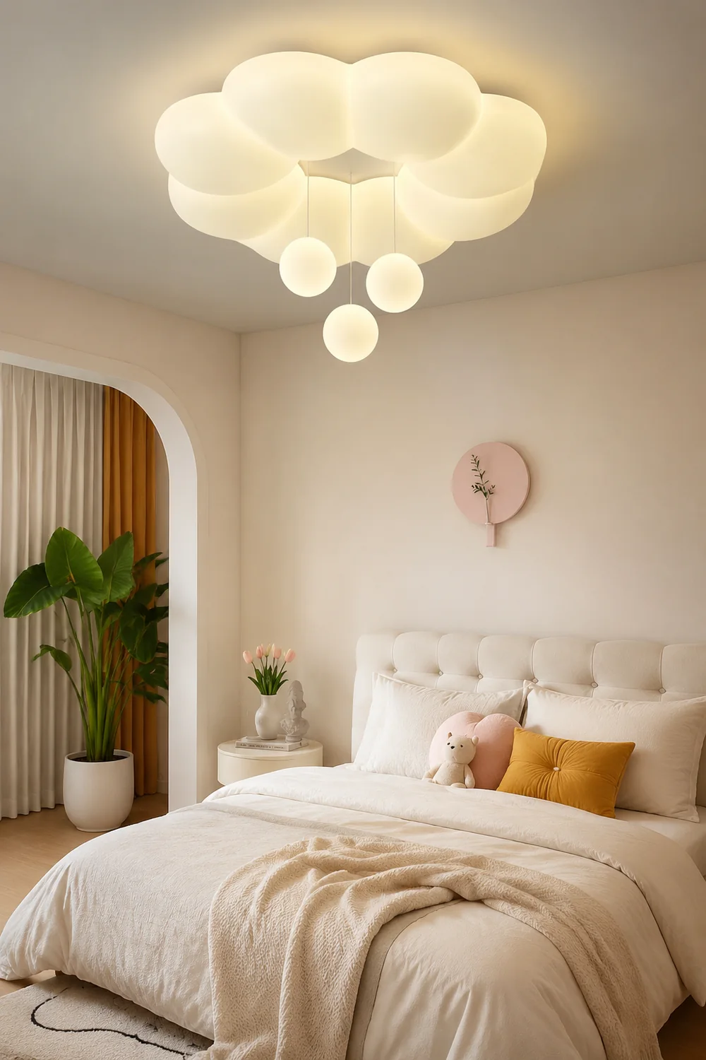 French Warm Ceiling Light For Kids Room - Lumpaz