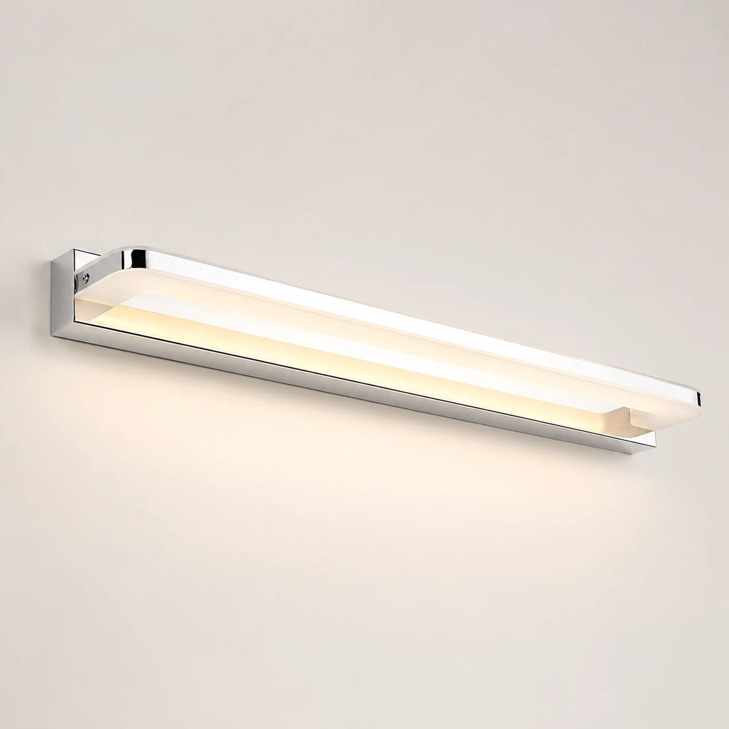 Leigh Spiegelfront Waschtisch-Wandleuchte, Metall, L40/50/60/70CM - Lumpaz