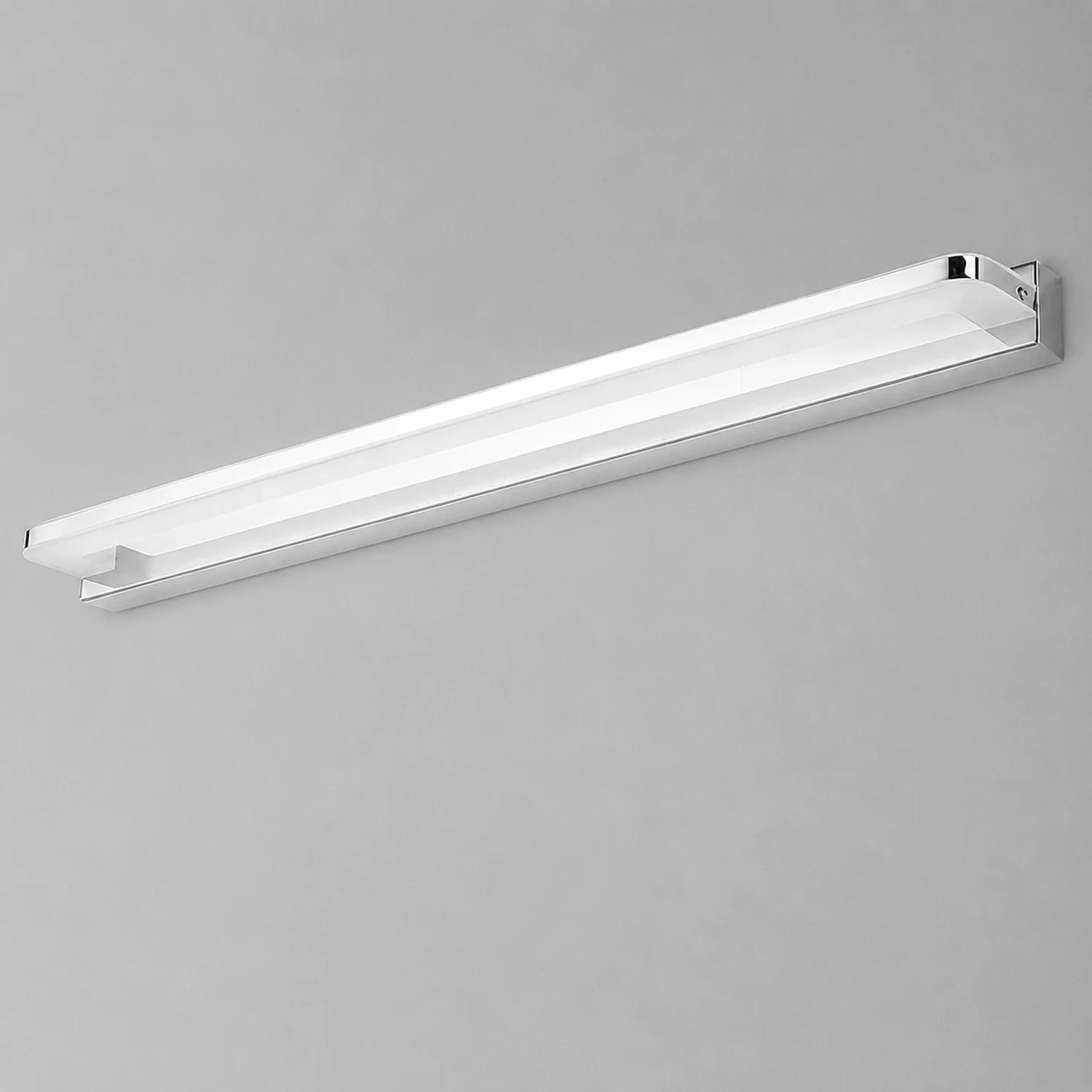 Leigh Spiegelfront Waschtisch-Wandleuchte, Metall, L40/50/60/70CM - Lumpaz