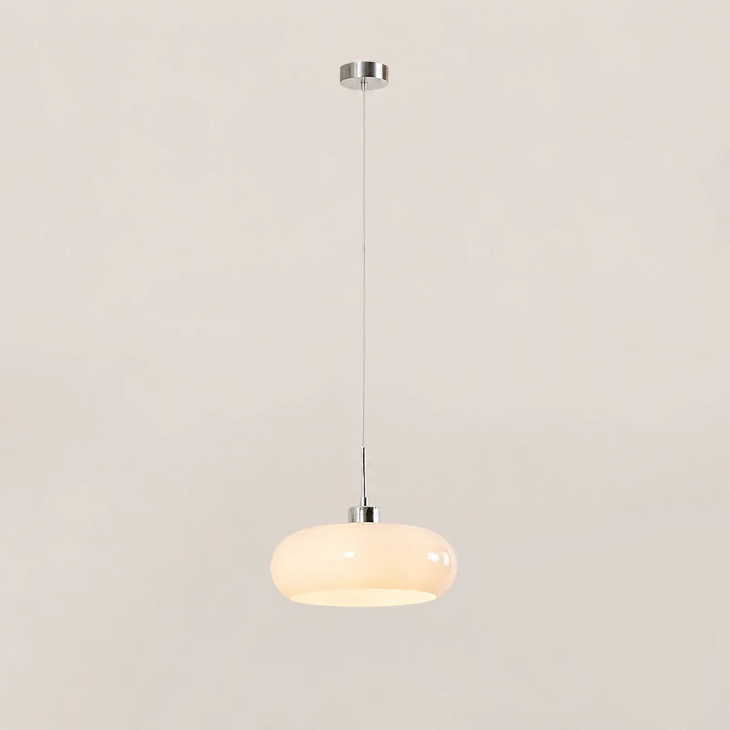 Hailie Brot Form Glas Pendelleuchte, 2 Farbe, ∅28CM - Lumpaz
