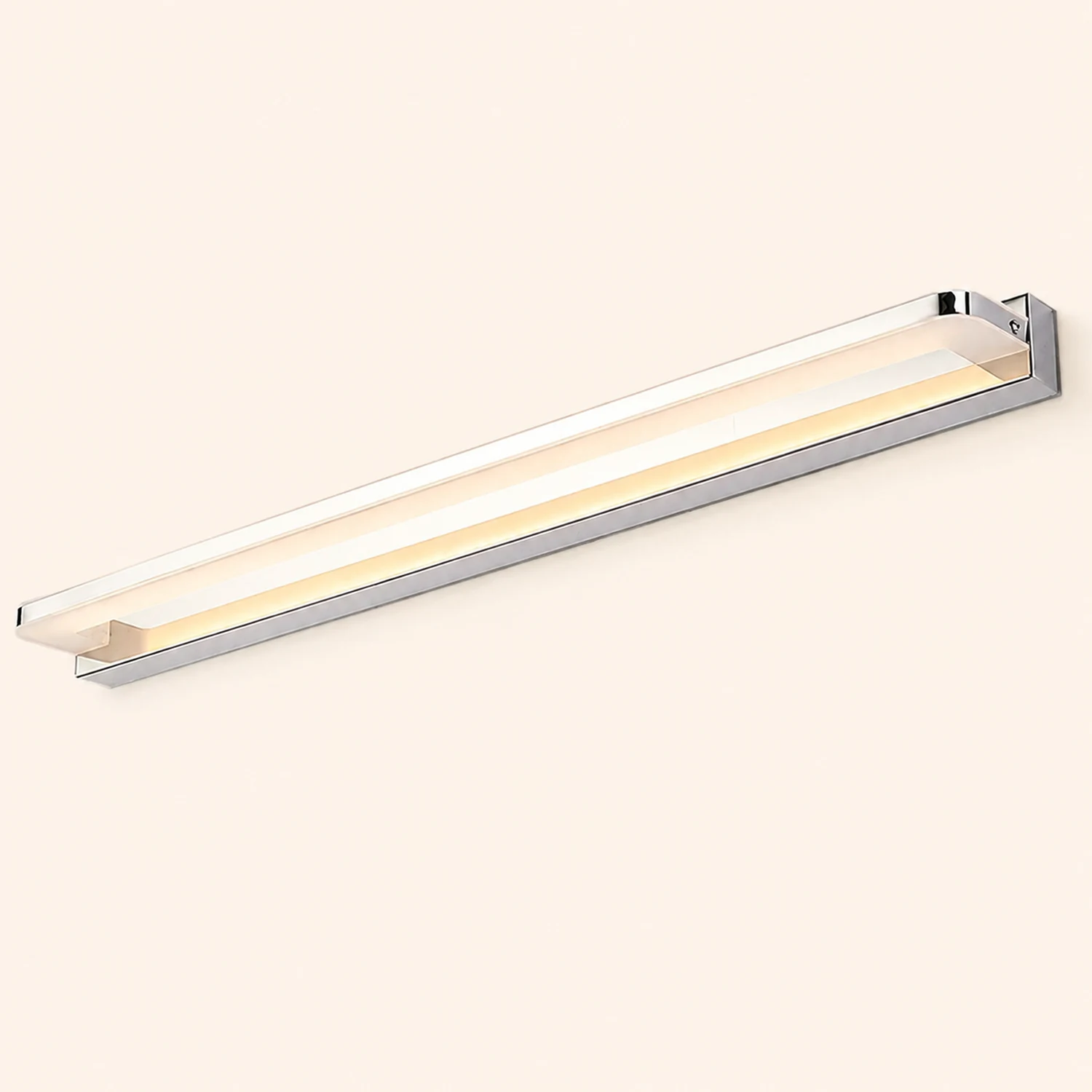Leigh Spiegelfront Waschtisch-Wandleuchte, Metall, L40/50/60/70CM - Lumpaz