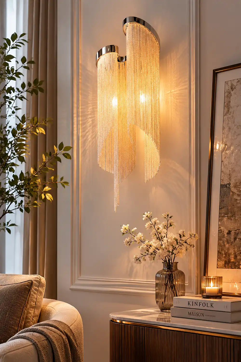 Chain Tassel Wall Lamp - Lumpaz
