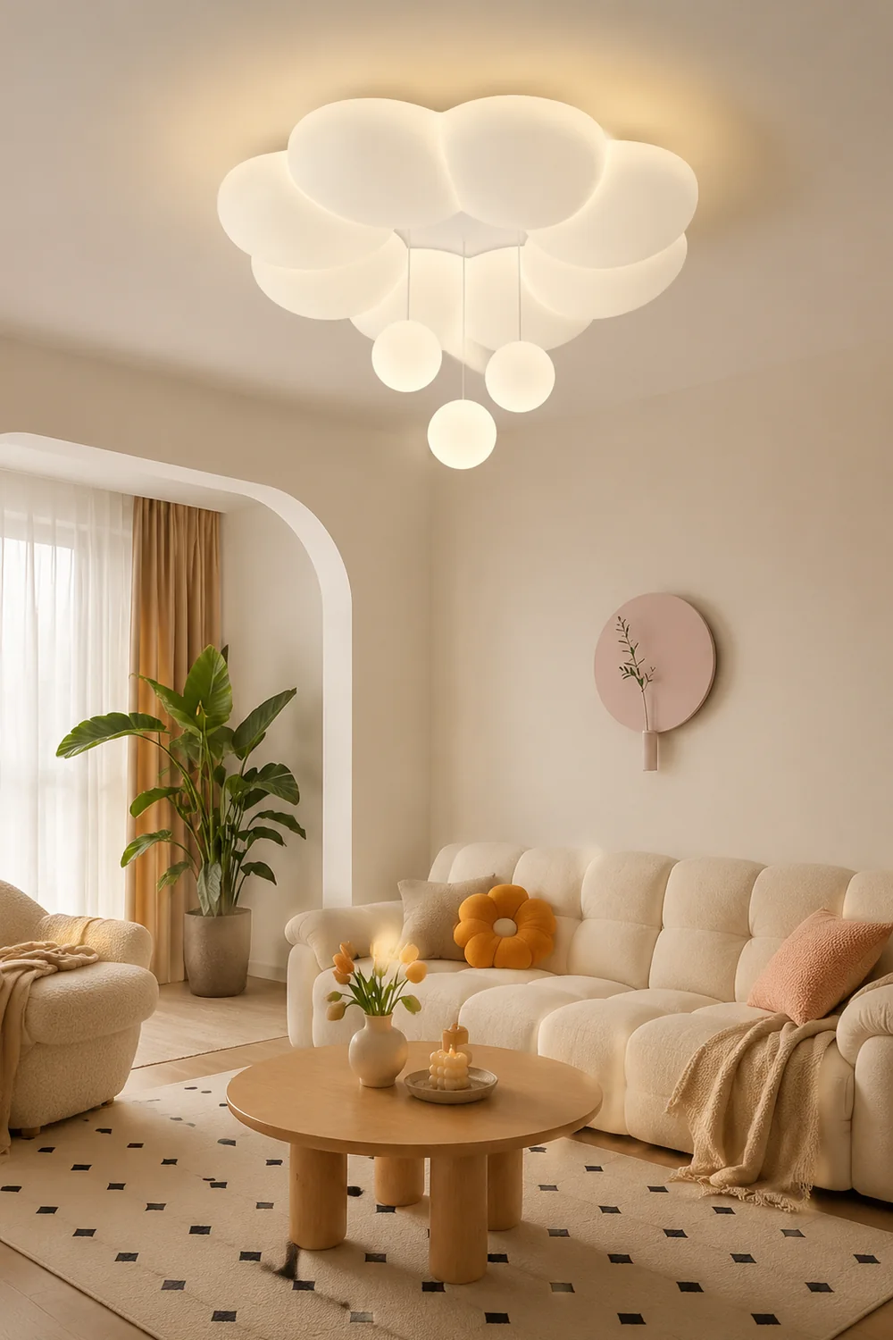 French Warm Ceiling Light For Kids Room - Lumpaz