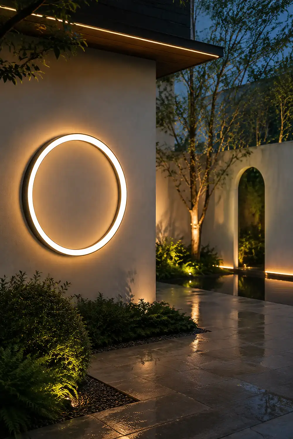 Postmorderne Wasserdichte LED Wandleuchten für Garten, Außenbereich - Lumpaz