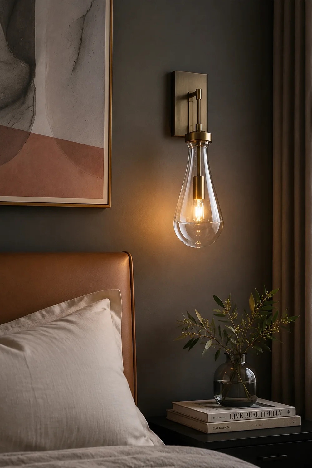 Art Creative Short Raindrop Wall Light For Dining Room - Lumpaz