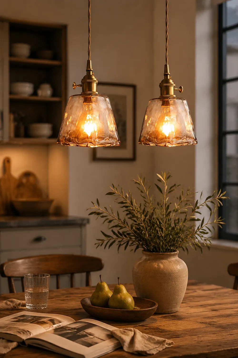 Levy Messing Glas Pendelleuchten - Lumpaz