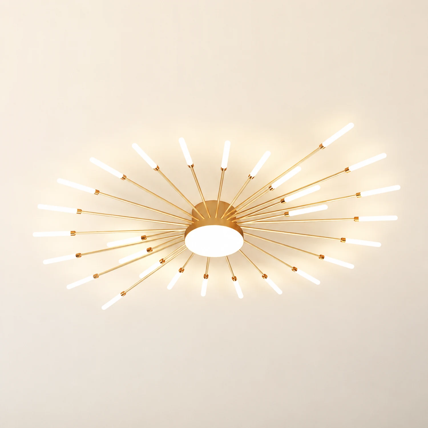 Moderne LED Deckenleuchte aus Metall Dauerhaft für Wohnzimmer - Lumpaz