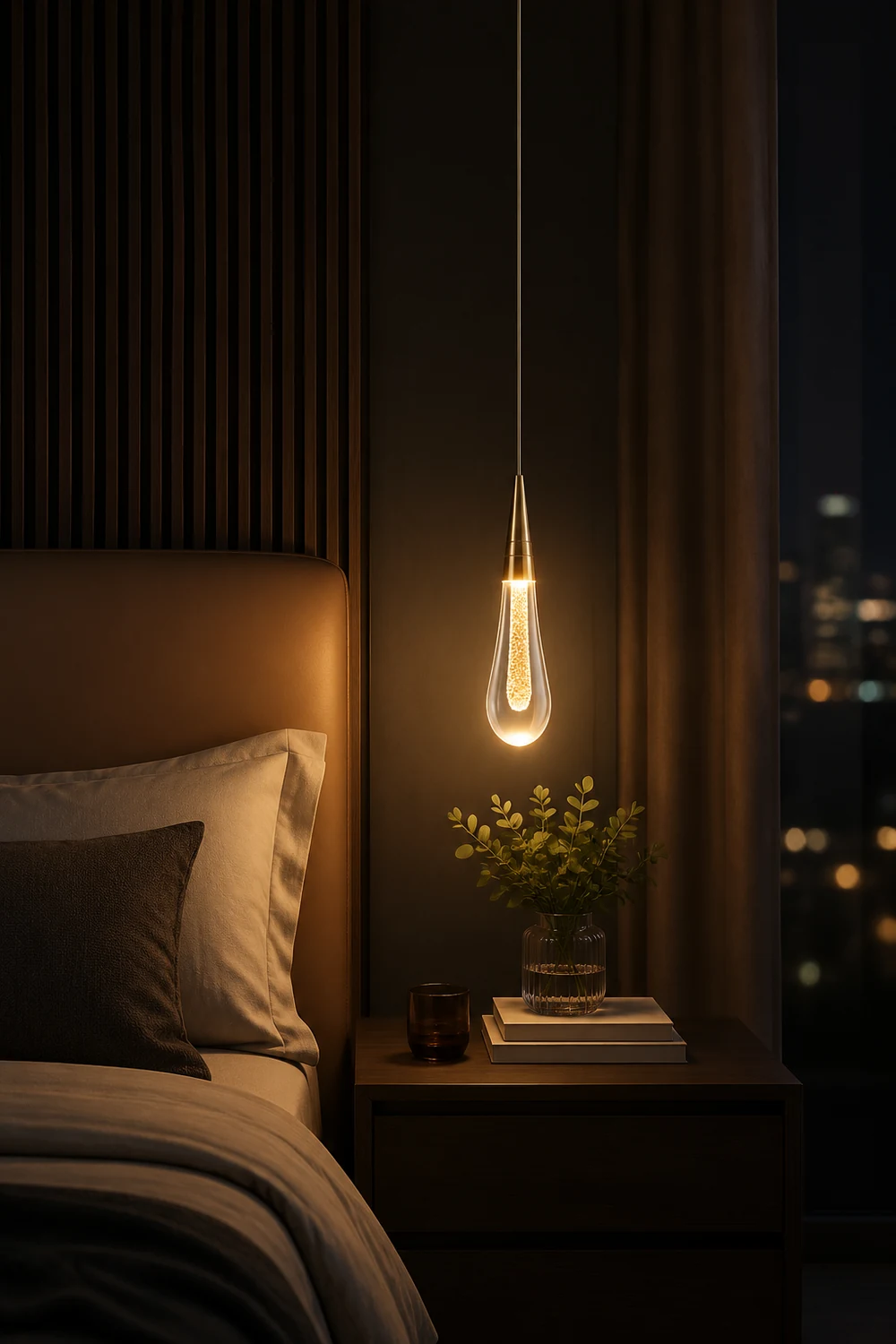 Kreative Kristalltropfen Pendelleuchte für Schlafzimmer, Esszimmer - Lumpaz