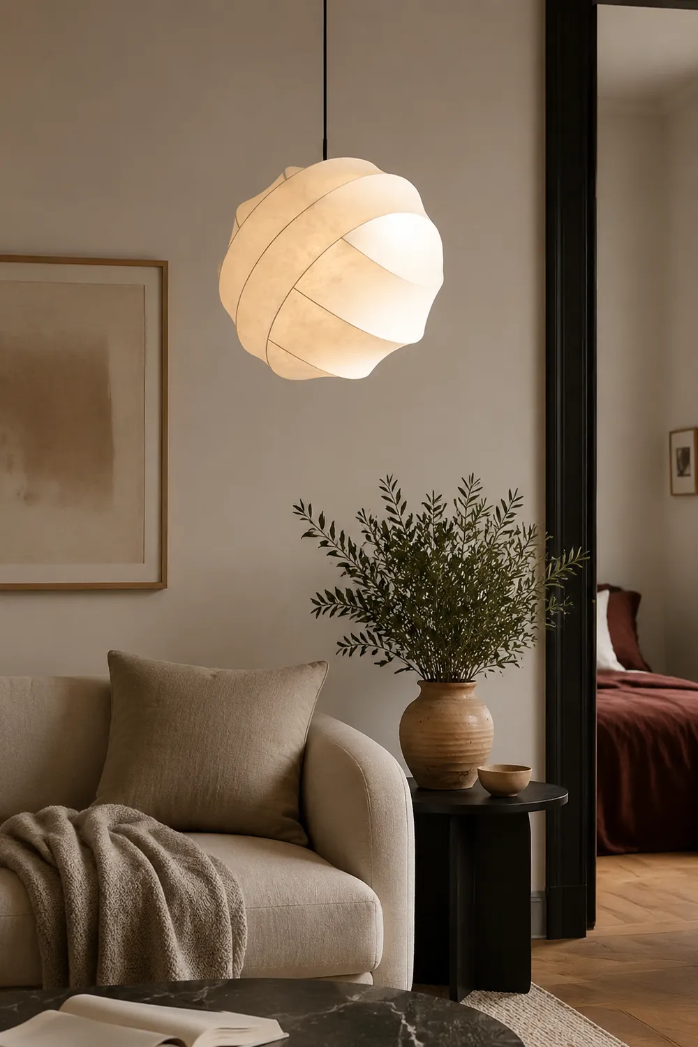 Nordic Turner Pendant Lamp For Living Room - Lumpaz