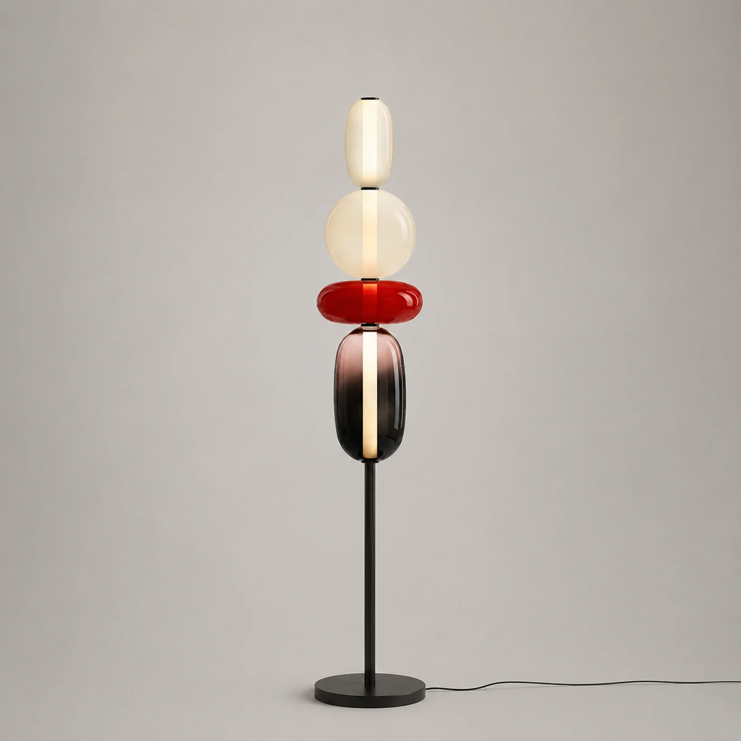 Morandi Stehleuchte, Metall & Glas - Lumpaz