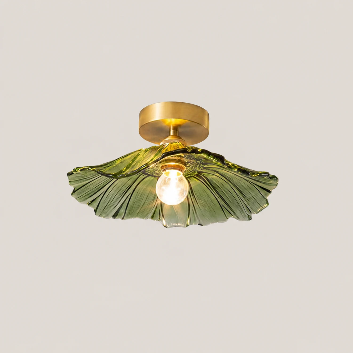 Carins Semi-Flush Mount Deckenleuchte 3 Farbtemperatur schaltbar, reines Kupfer, 2 Farben - Lumpaz