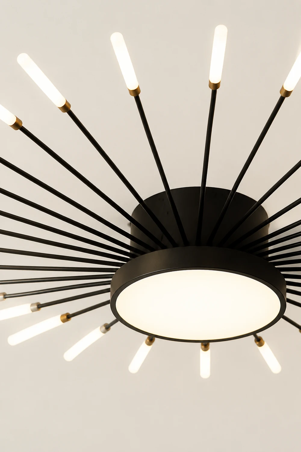Moderne LED Deckenleuchte aus Metall Dauerhaft für Wohnzimmer - Lumpaz