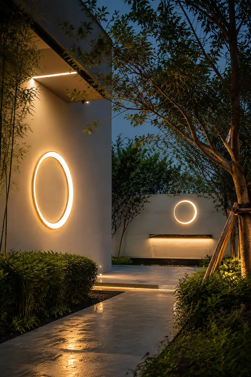 Postmorderne Wasserdichte LED Wandleuchten für Garten, Außenbereich - Lumpaz