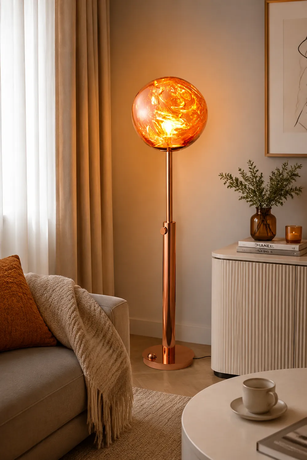 Mirza Stehleuchte, 3 Farben, ∅38CM - Lumpaz