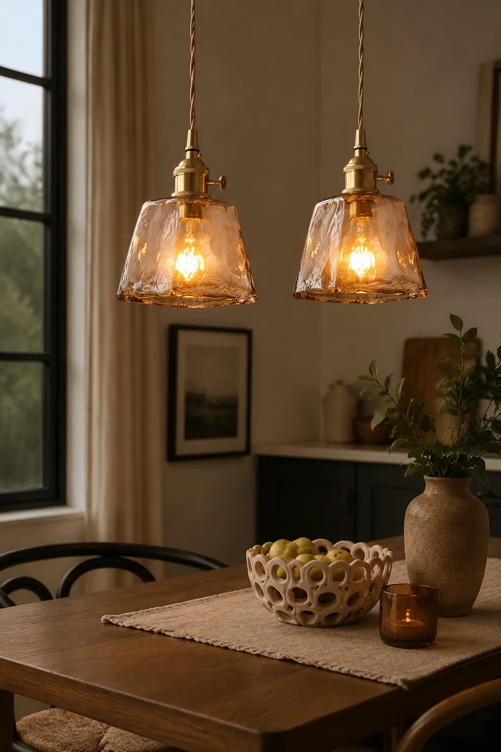Levy Messing Glas Pendelleuchten - Lumpaz