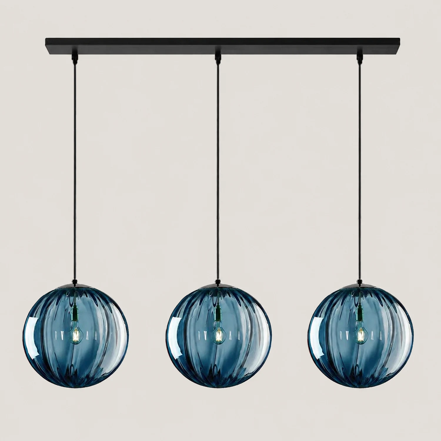 Modern Simple Round Glass Pendant Light - Lumpaz