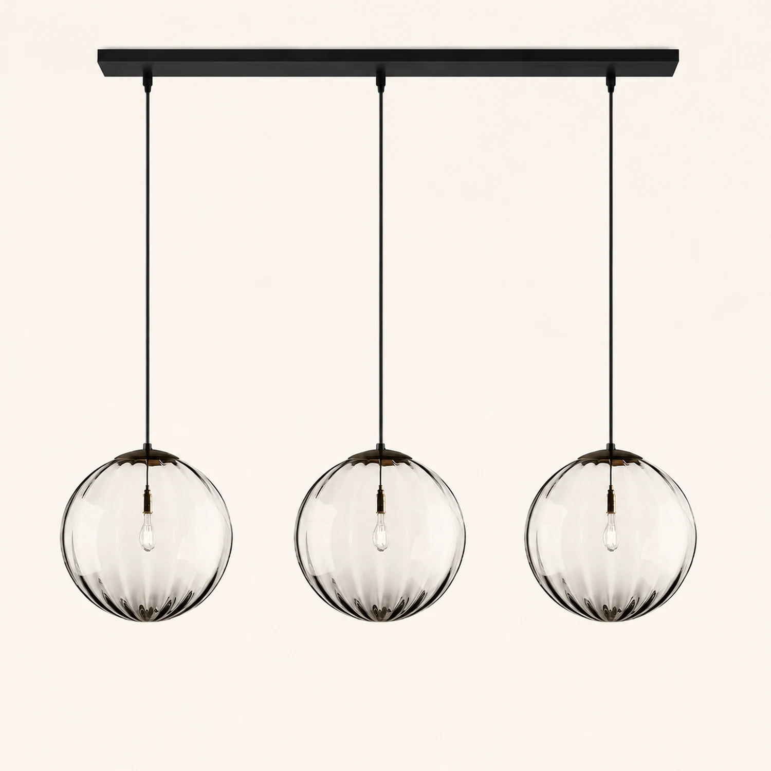 Modern Simple Round Glass Pendant Light - Lumpaz