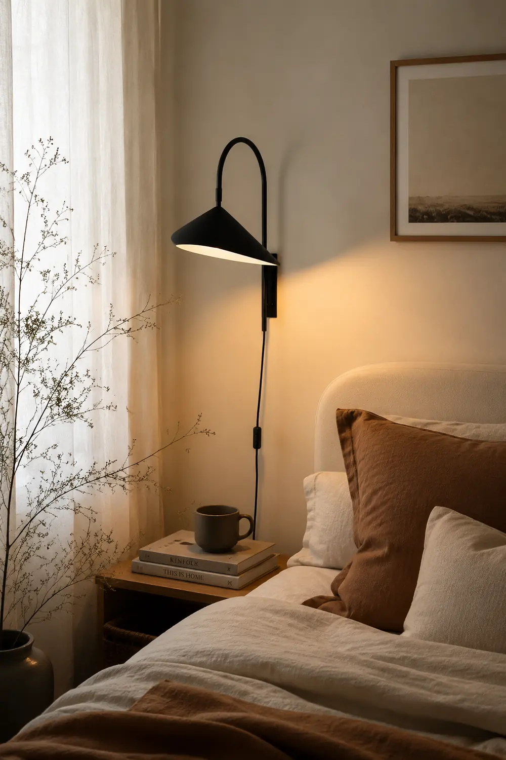 Modern Arum Creative  Wall Lamp For Bedroom - Lumpaz