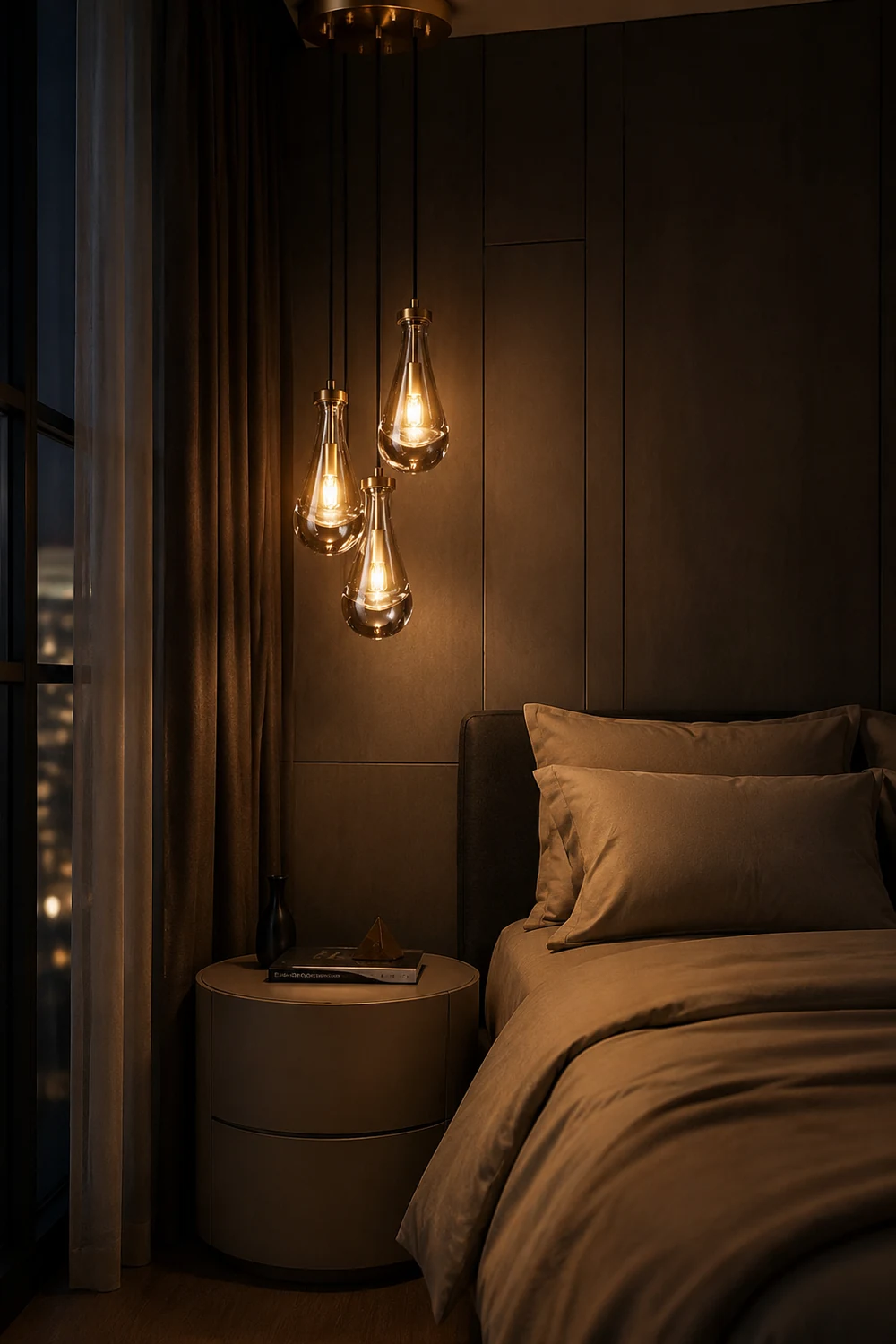 Modern Art Deco Raindrop Chandelier - Lumpaz