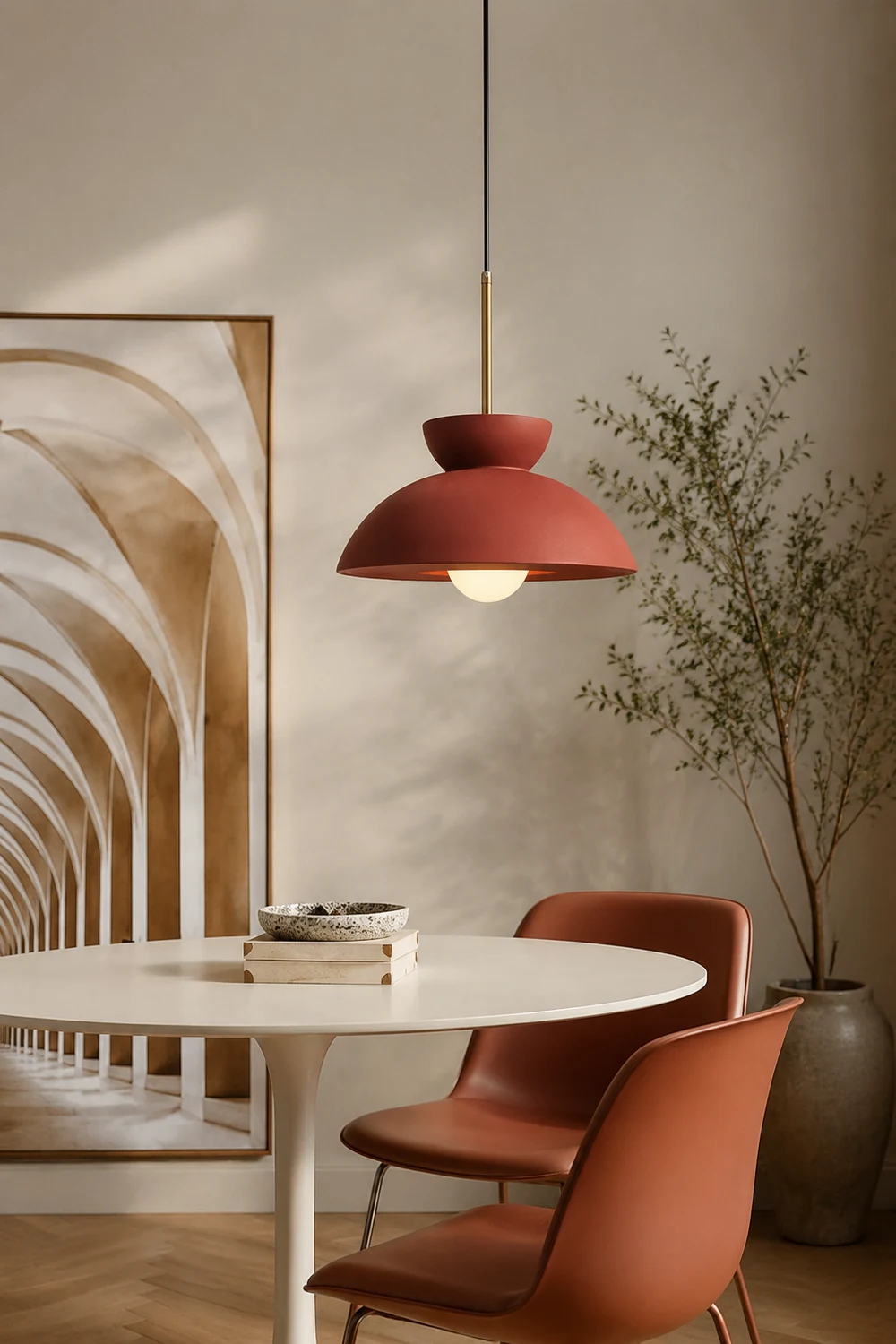 Nordic Minimalist Resin Pendant Light For Dining Room - Lumpaz