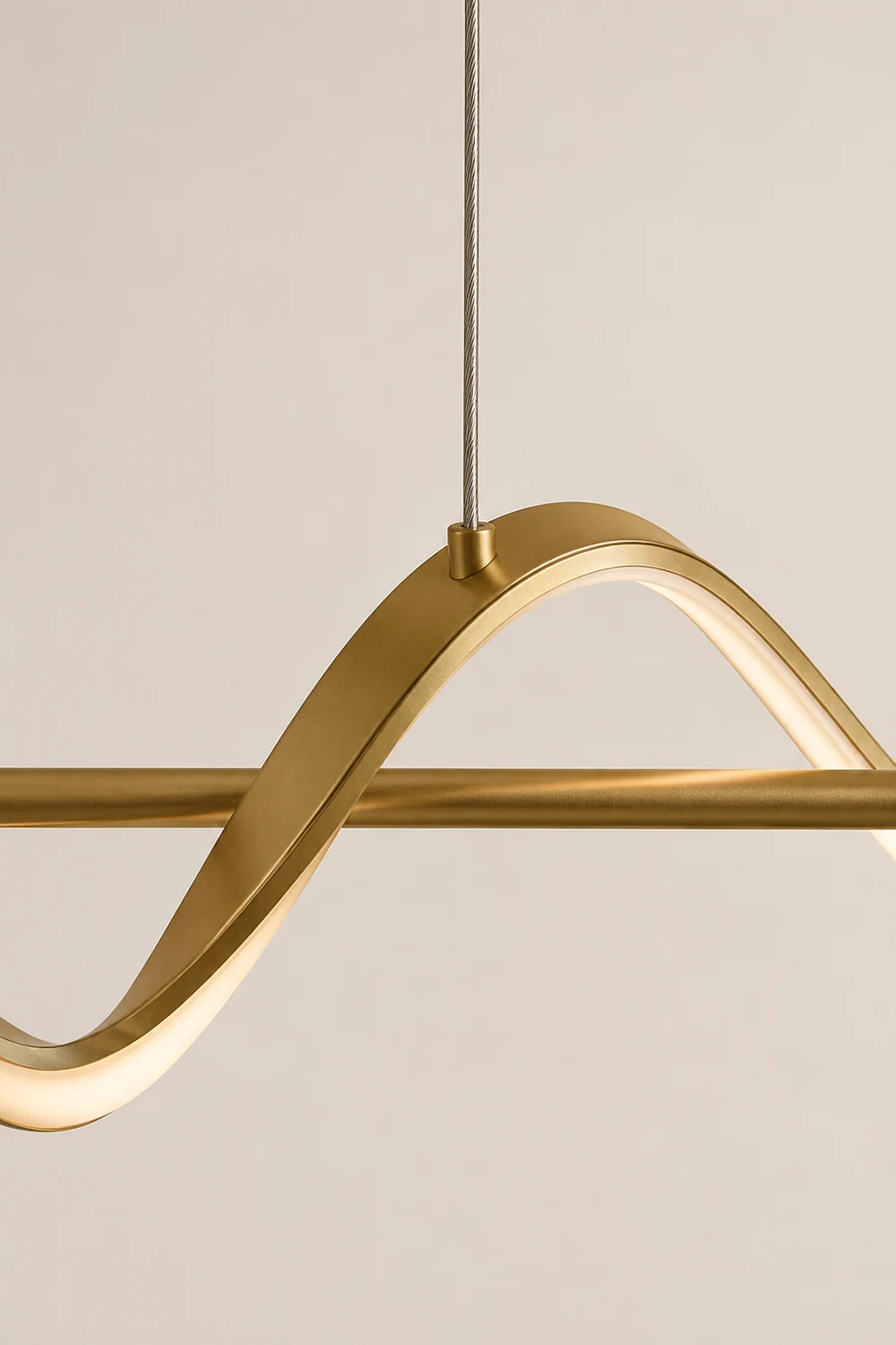 Wellenförmige Pendelleuchte, 120/140CM - Lumpaz