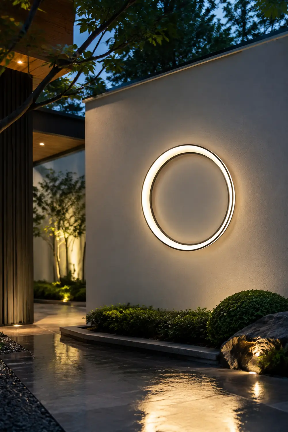 Moon Outdoor Wall Lamp - Lumpaz