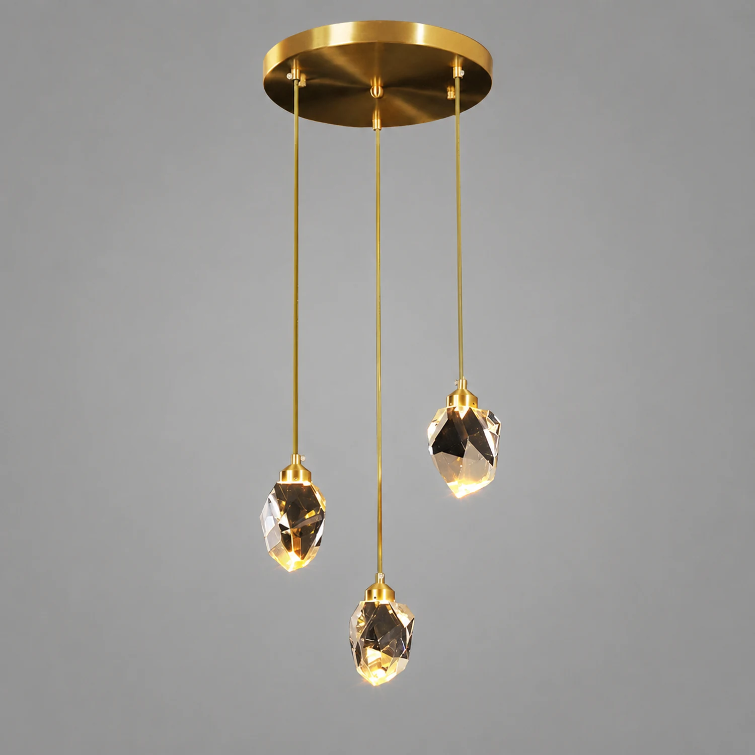 Creative Modern Crystal Gold Raindrop Chandelier - Lumpaz