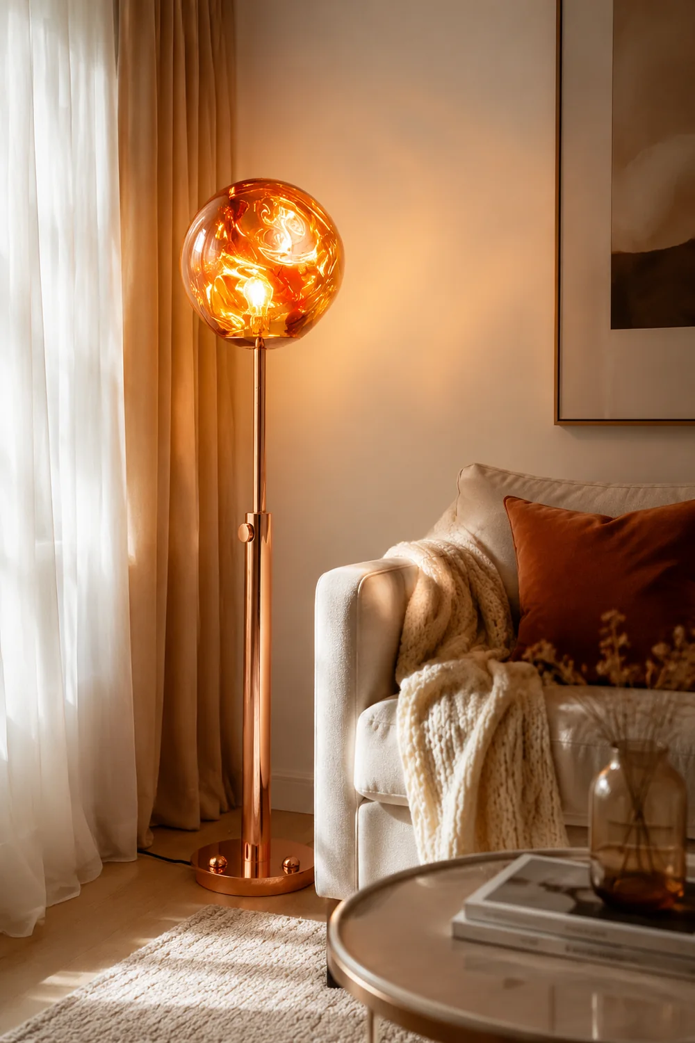 Mirza Stehleuchte, 3 Farben, ∅38CM - Lumpaz